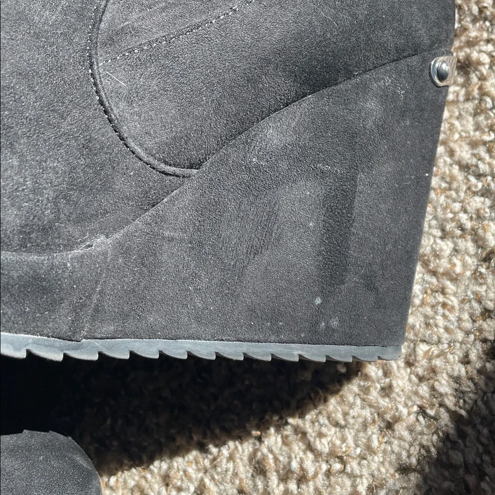 Juicy Couture Black Wedge Boots